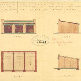 Plan - Additions to existing building, Flats and garages, 39-41 Paddington Street Paddington, 1927