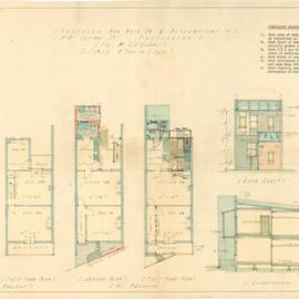 Plan - Additions to existing building, Bathroom, 39 Cascade Street Paddington, 1936