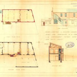 Plan - Additions to existing building, Hillview laundry, Renny Lane Street Paddington, 1925