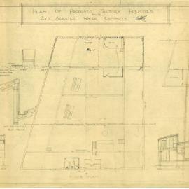 Plan - New building, Factory, Cecil Street Paddington, 1925