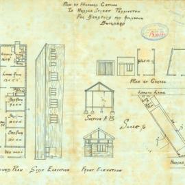 Plan - New building, Cottage, Lot 3 Hoddle Street Paddington, 1925