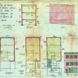 Plan - Additions to existing building, Business, 392 Oxford Street Paddington, 1924