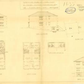 Plan - New building, Flats, Bates Avenue Paddington, 1930