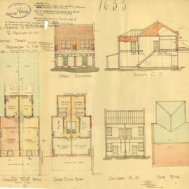 Plan - Additions to existing building, Realignment, 373-375 Oxford Street Paddington, 1930