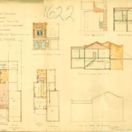 Plan - Additions to existing building, Reconditioning after fire, 375 Oxford Street Paddington, 1930