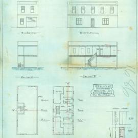 Plan - New building, Service station and residence, 1-3 Weedon Avenue Paddington, 1930