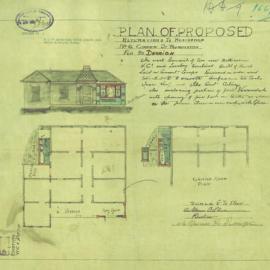 Plan - Additions to existing building, Residence, 6 Cooper Street Paddington, 1930