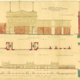 Plan - New wall for Rushcutters Bay Stadium, New South Head Road Paddington, 1926