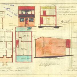 Plan - Additions to existing building, Residence, 19 Windsor Street Paddington, 1926