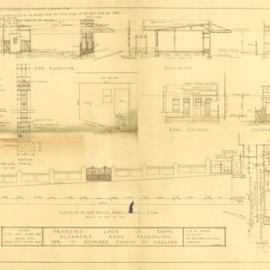 Plan - Two lock-up shops, 243 Glenmore Road Paddington, 1929