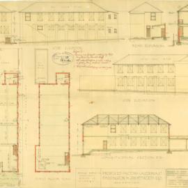 Plan - Proposed factory, Caledonia Street Paddington, 1929