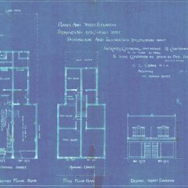 Plan - Repairs after fire, 375 Oxford Street Paddington, 1929