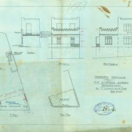 Plan - Additions to existing building, 2 Windsor Street Paddington, 1929