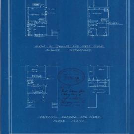 Plan - Alterations to existing building, Conversion to flats, 82 Cascade Street Paddington, 1928