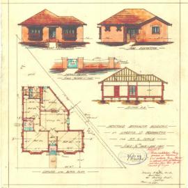 Plan - New building, Residence, Lot 1 Block G, 29 Gordon Street Paddington, 1928