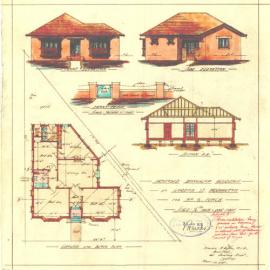 Plan - New building, Residence, Lot 1 Block G, 29 Gordon Street Paddington, 1928