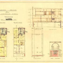 Plan - Additions to existing building, 120 Hargrave Street Paddington, 1939