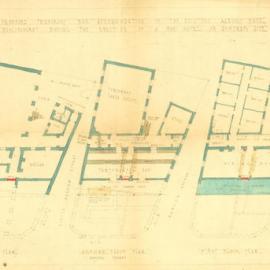 Plan - Additions to existing building, Temporary bar, Albury Hotel, Oxford Street and Barcom Avenue Paddington, 1939