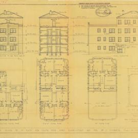 Plan - Block of twelve flats for J O'Connor.New South Head Roadd (Rushcutters bay) Paddington, 1939