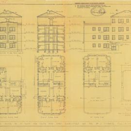 Plan - New building, Flats, New South Head Road Paddington, 1939
