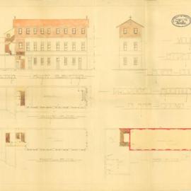 Plan - Additions to existing building, Classrooms, Mount Street Mary's College, Gordon Street Paddington, 1934