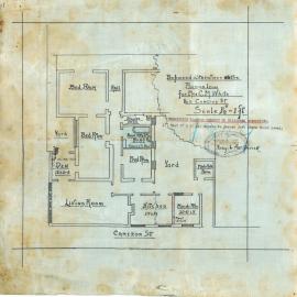Plan - Alterations to bungalow, 11 Cameron Street Paddington, 1932