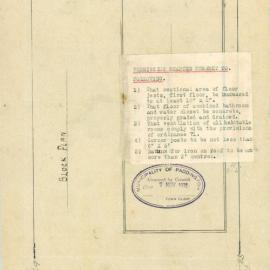 Plan - Raise the roof, 14 Glen Street Paddington, 1932