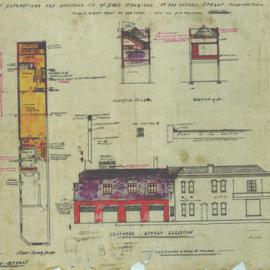 Plan - Alterations to Mr Don's premises, 393 Oxford Street Paddington, 1931 