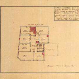 Plan - Additions to existing building, Rose Shamrock and Thistle Hotel, Oxford Street and Rose Lane Paddington, 1929