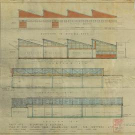 Plan - Hollow ware enamelling shop, Mitchell Road Alexandria, 1948