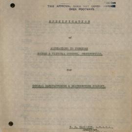 Plan - Additions to existing building, Factory, 178 George Street Erskineville, 1945