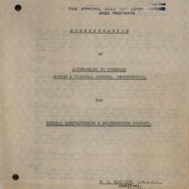 Cnr George & Victoria St Erskineville. Additions to factory premises. General Manufacturing & Distributing Co.