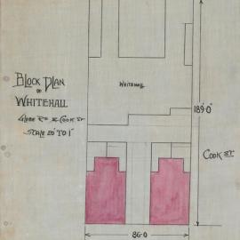 Plan - New building - Four shops and dwellings, Glebe [Point] Road and Cook Street Glebe, 1923