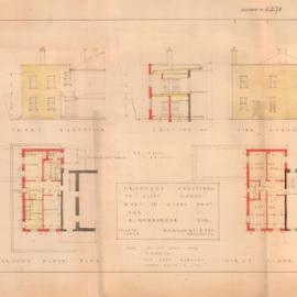 Plan - Additions to existing building - Cliff Lodge, Mary Street Glebe, 1923