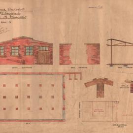 Plan - Additions to existing building - Workshop, 85 Derwent Street Glebe, 1923