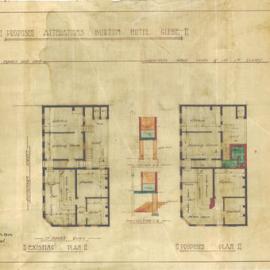 Plan - Alterations to existing building - Burton Hotel, St Johns Road and Gottenham Street Glebe, 1922