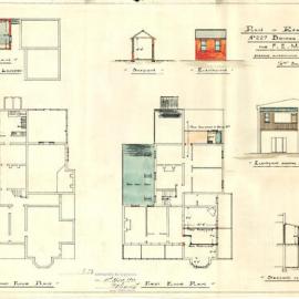 Plan - Alterations to existing building - Residence, 227 Bridge Road Glebe, 1922