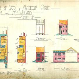 Plan - Alterations to existing building - Residence, 14 Mansfield Road Glebe, 1922