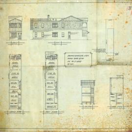 Plan - New building - New Flats, Bridge Road Glebe, 1919