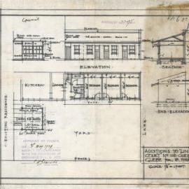 Plan - Additions to existing building - Linda Court, 118 Glebe Point Road Glebe, 1929