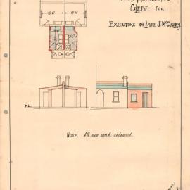 Plan - Additions to existing building - Bath-washhouses, 69-71 Darghan St Glebe, 1928