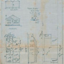 Plan - New building - Cottage, brick bungalow, Wigram Rd Glebe, 1928