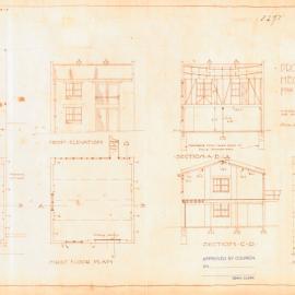 Plan - New building - Proposed premises, Hegerty [Hegarty] Street Glebe, 1925