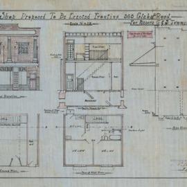Plan - Additions to existing building - Shop, additions to cottage, 365 Glebe Point Road Glebe, 1926