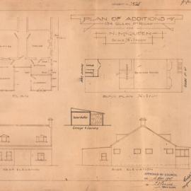 Plan - Additions to existing building - 134 Glebe Point Road Glebe, 1925