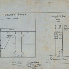 Plan - Alterations to existing building - 19-21 Arundel Street Glebe, 1926