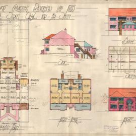 Plan - Alterations to existing building - Conversion to flats, Arundel Street Glebe, 1924