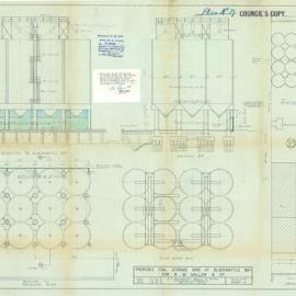 Plan - Additions to existing building - Coal Storage bins, Blackwattle Bay, Bridge Road Glebe, 1945