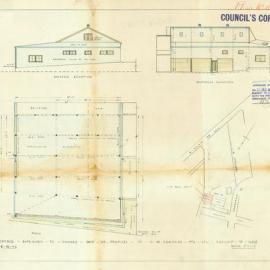 Crescent St Glebe, adjacent to elevated sewer. Extension to joinery.