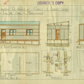 Plan - New building - Caretaker's residence Creek Street Glebe, 1942